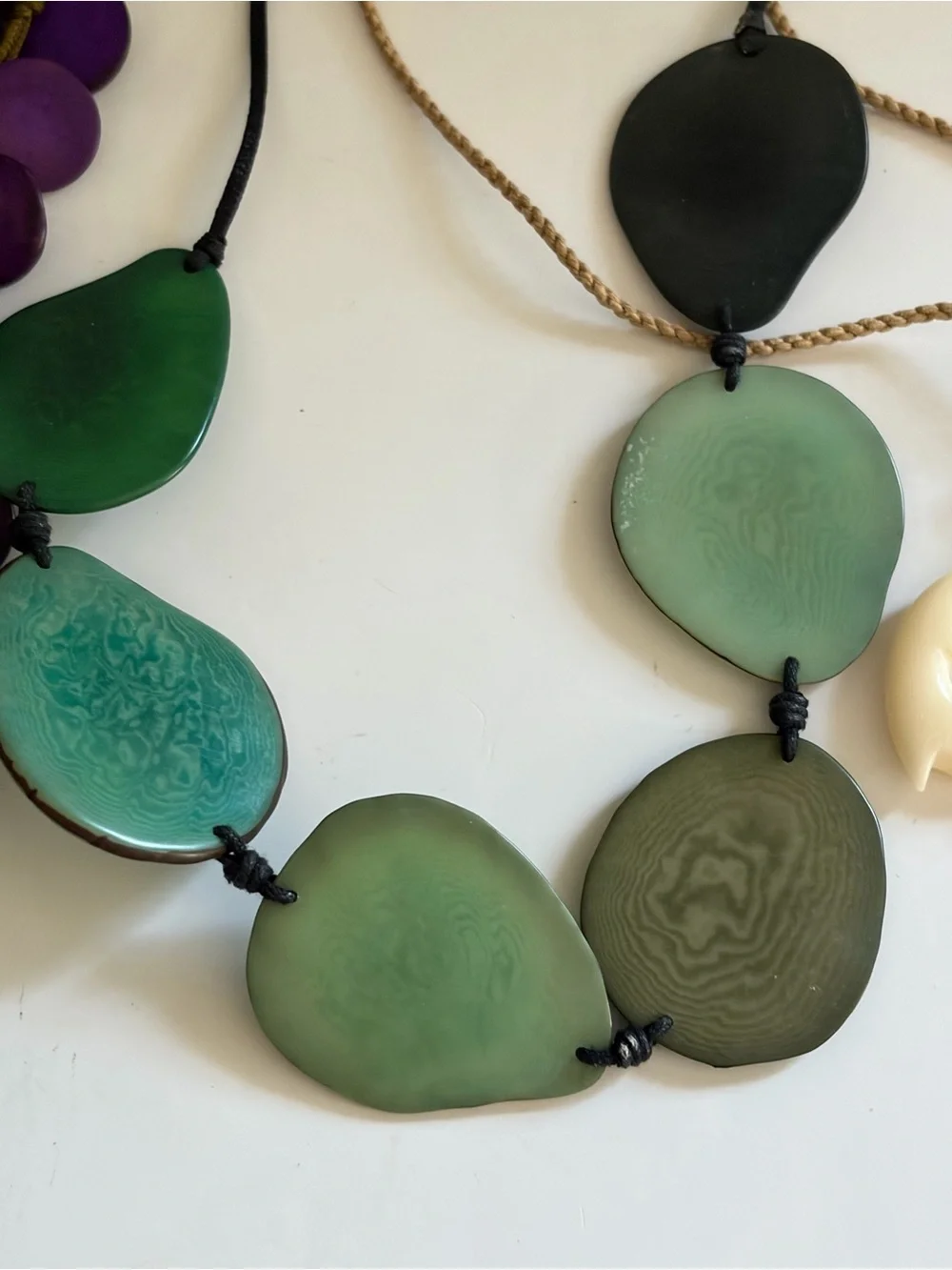 Handcrafted Green and Purple Turtle Pendant Necklace